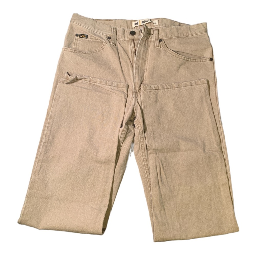 Like new (worn once) - Men’s 32x34 - Lee Regular Fit Jeans - Cream/Tan color